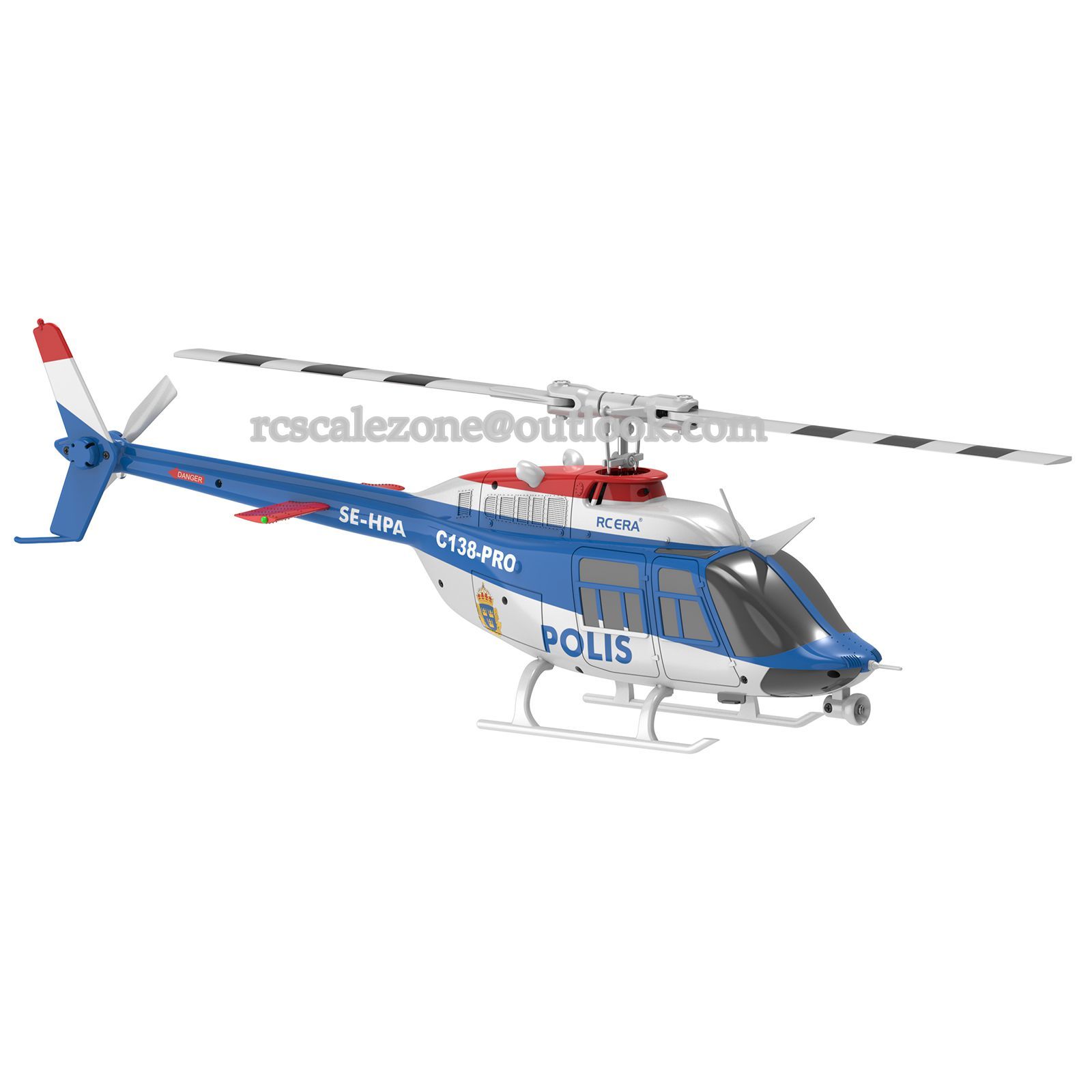C138 Pro Bell 206 Brushless Auto Stabilized Helicopter RC ERA 