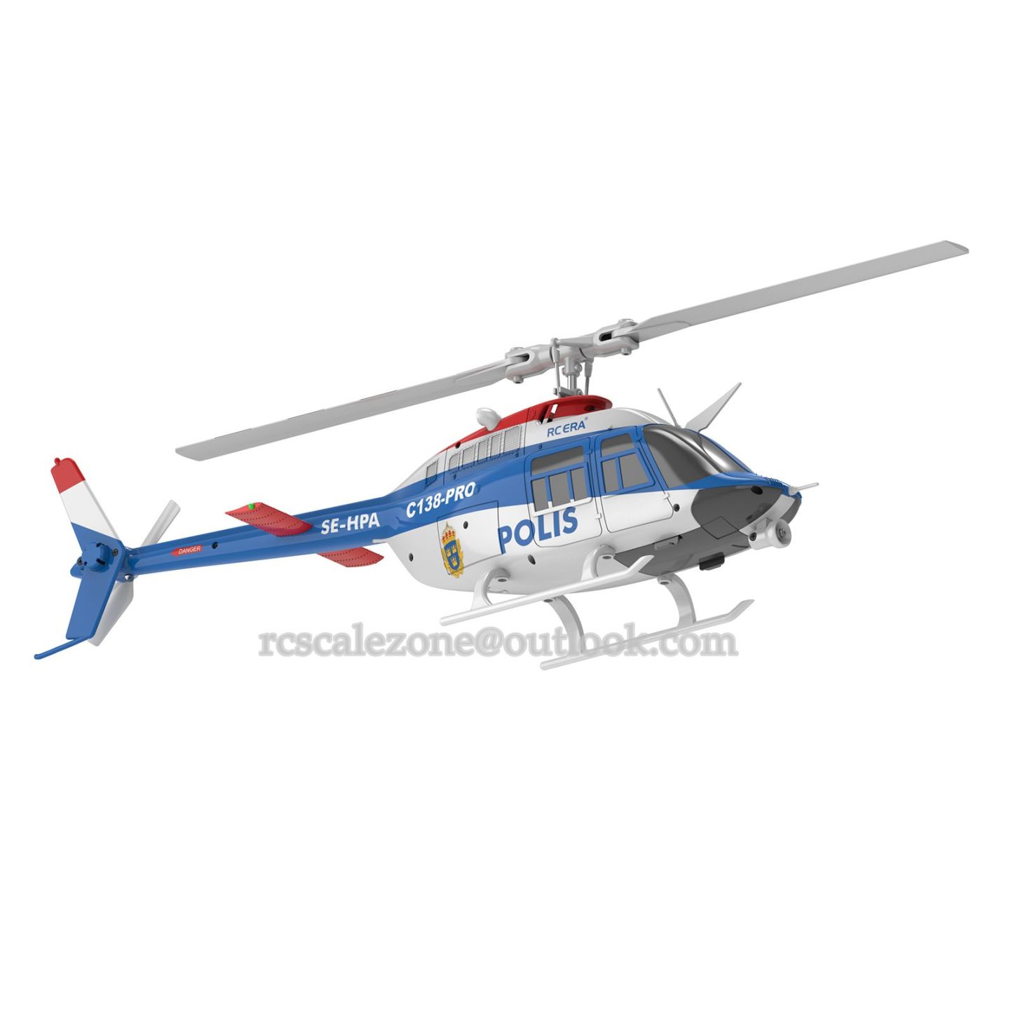 C138 Pro Bell 206 Brushless Auto Stabilized Helicopter RC ERA 