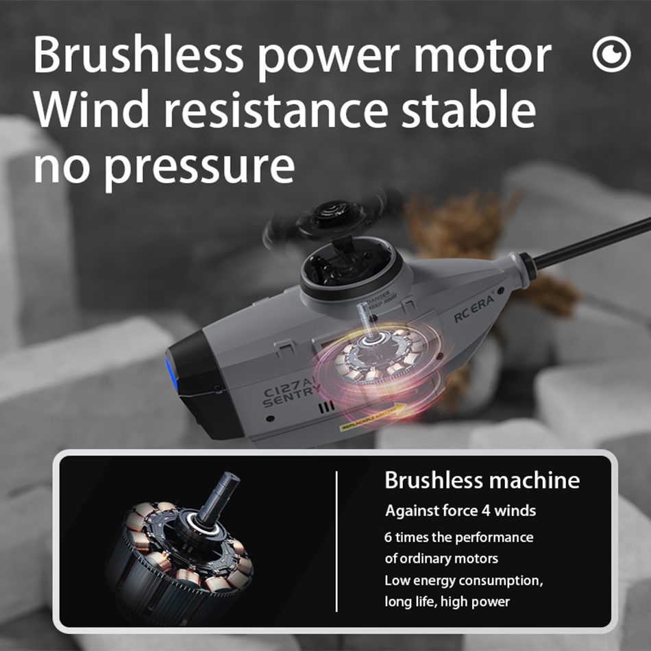 RC ERA C127 AI Recognition Mini RC Helicopter with 1080P Camera - RTF
