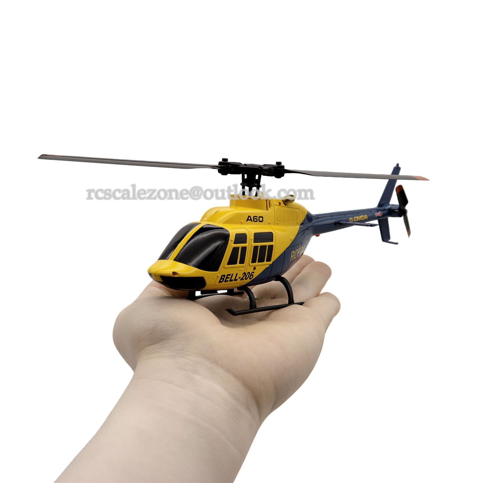 RC Scale Zone A60 Mini Bell206 Gyro Stabilized Helicopter