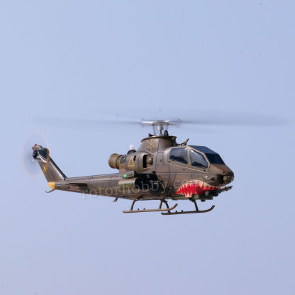 YUXIANG F112S AH-1 Cobra Green Weathered GPS Stabilized Helicopter - RTF