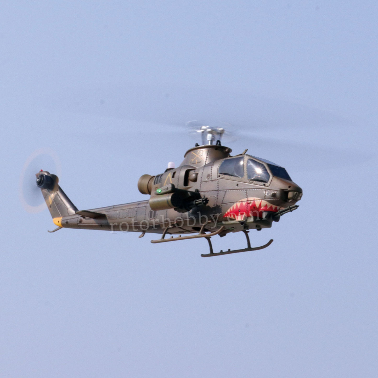 YUXIANG F112S AH-1 Cobra Green Weathered GPS Stabilized Helicopter - RTF