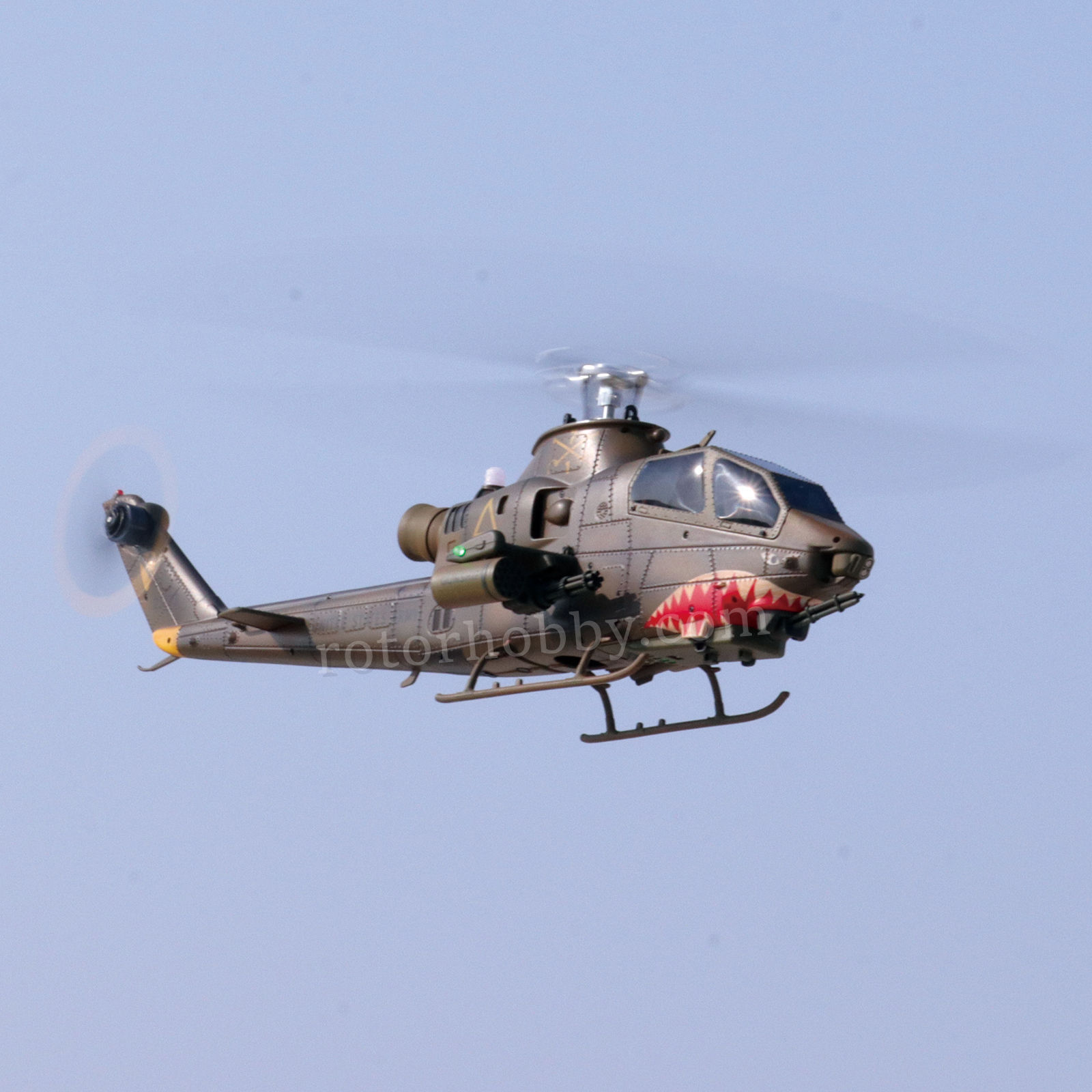 YUXIANG F112S AH-1 Cobra Green Weathered GPS Stabilized Helicopter - RTF