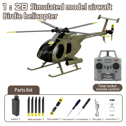 RC ERA C189 MD500 Bird 1:28 Gyro Stabilization RC Helicopter -RTF