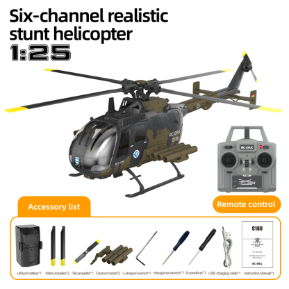 C180 RC ERA Brushless BO105 Auto Stabilized RC Helicopter
