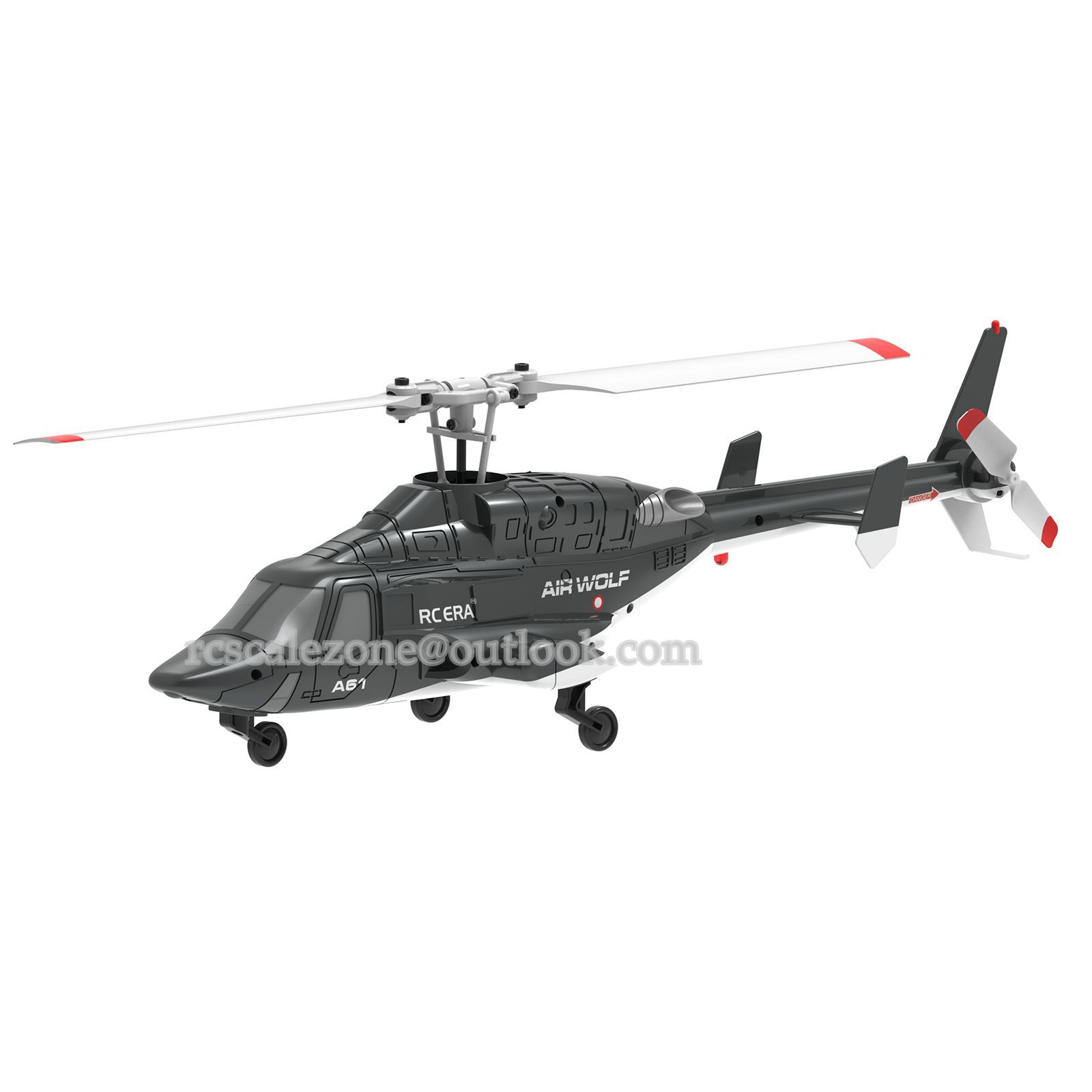 RC ERA Mini Airwolf A61 Gyro Stabilized Helicopter