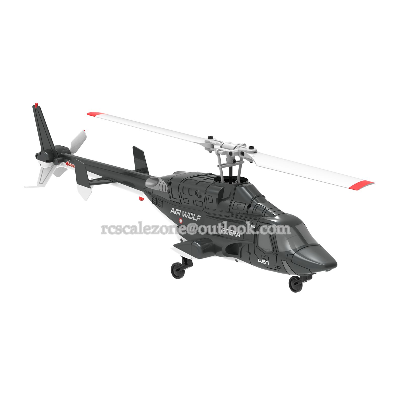 RC ERA Mini Airwolf A61 Gyro Stabilized Helicopter