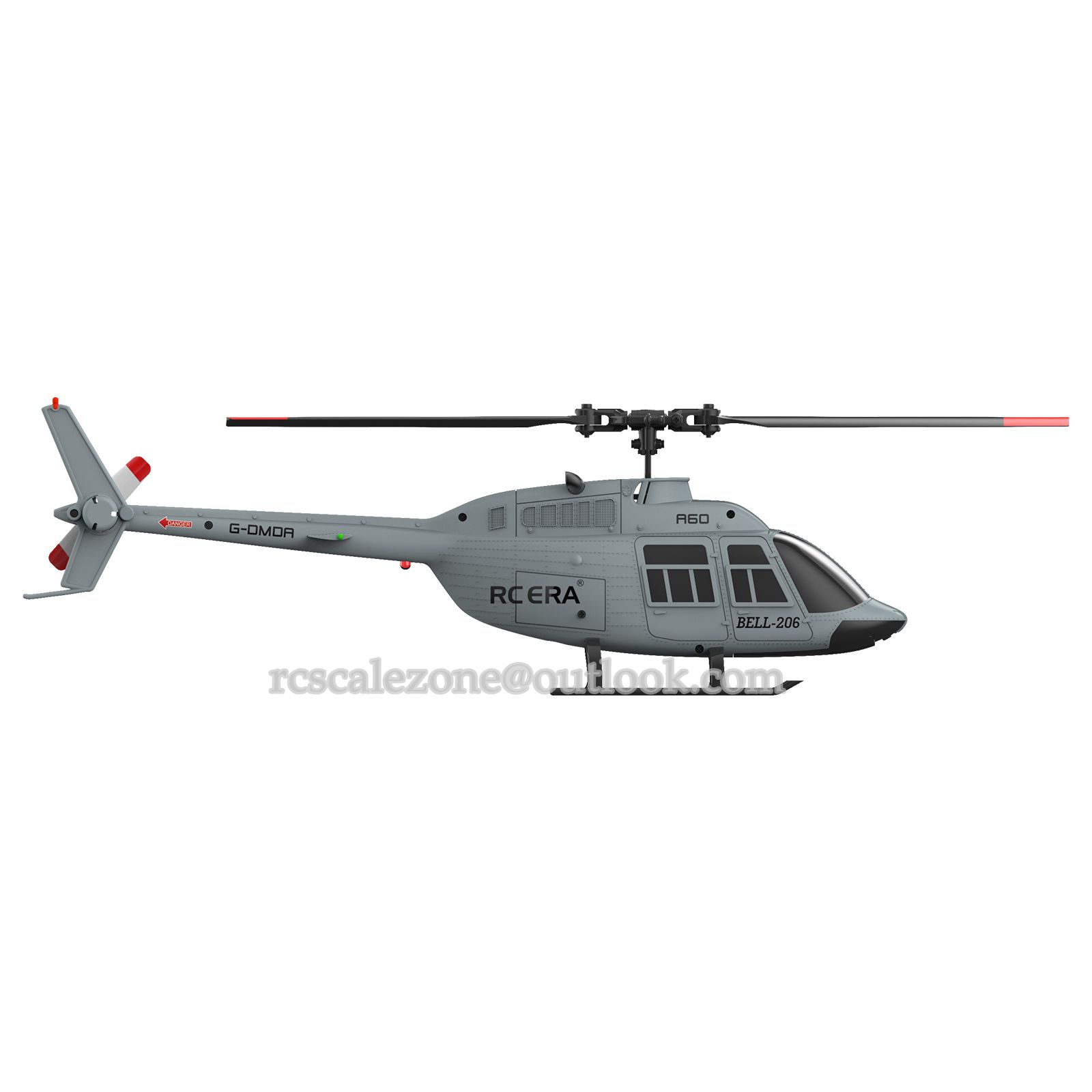 RC Scale Zone A60 Mini Bell206 Gyro Stabilized Helicopter