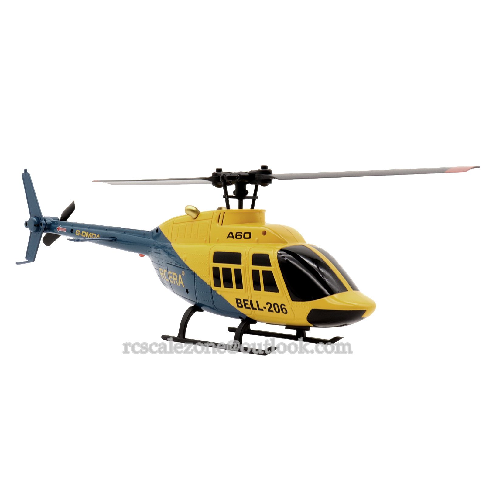 RC Scale Zone A60 Mini Bell206 Gyro Stabilized Helicopter