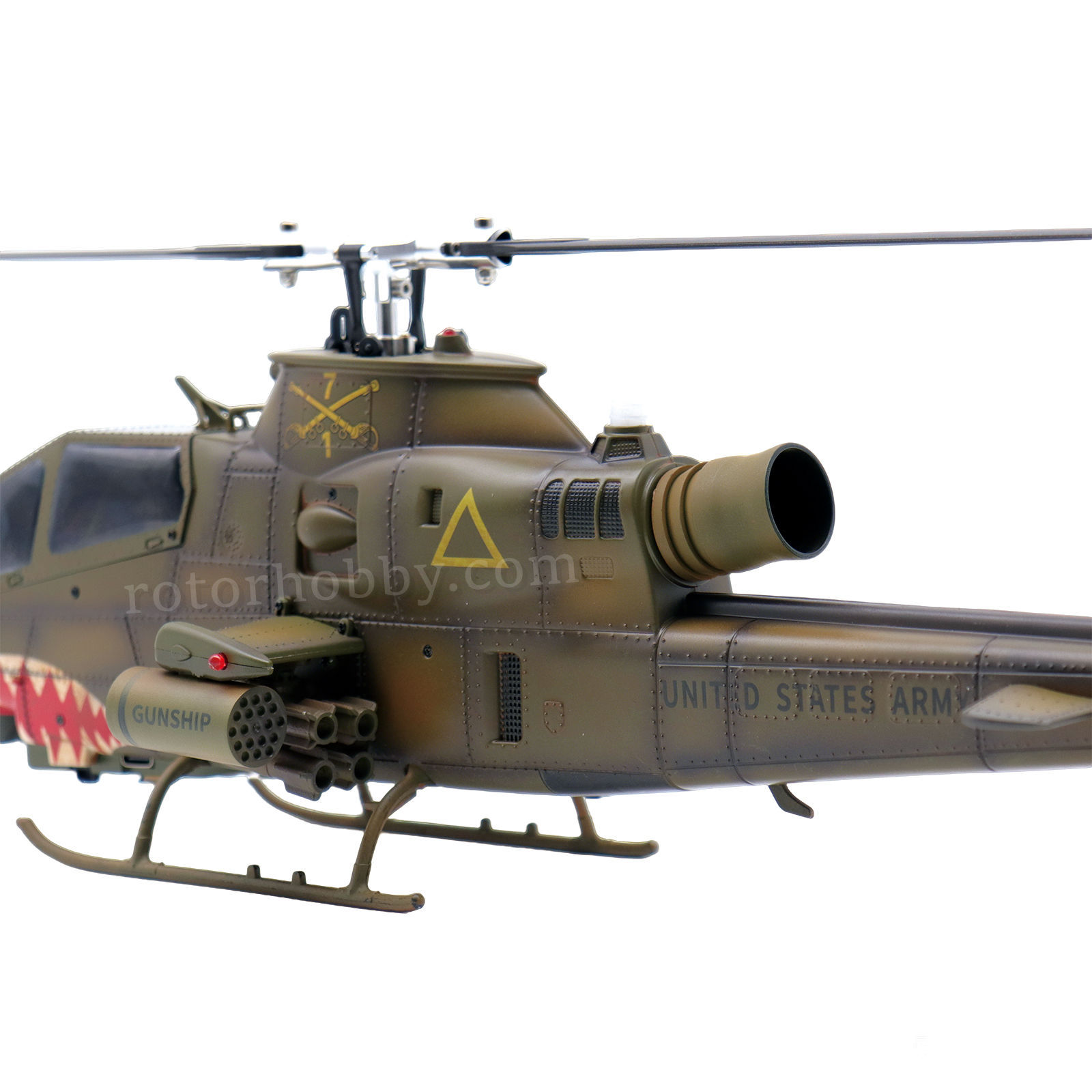 YUXIANG F112S AH-1 Cobra Green Weathered GPS Stabilized Helicopter - RTF