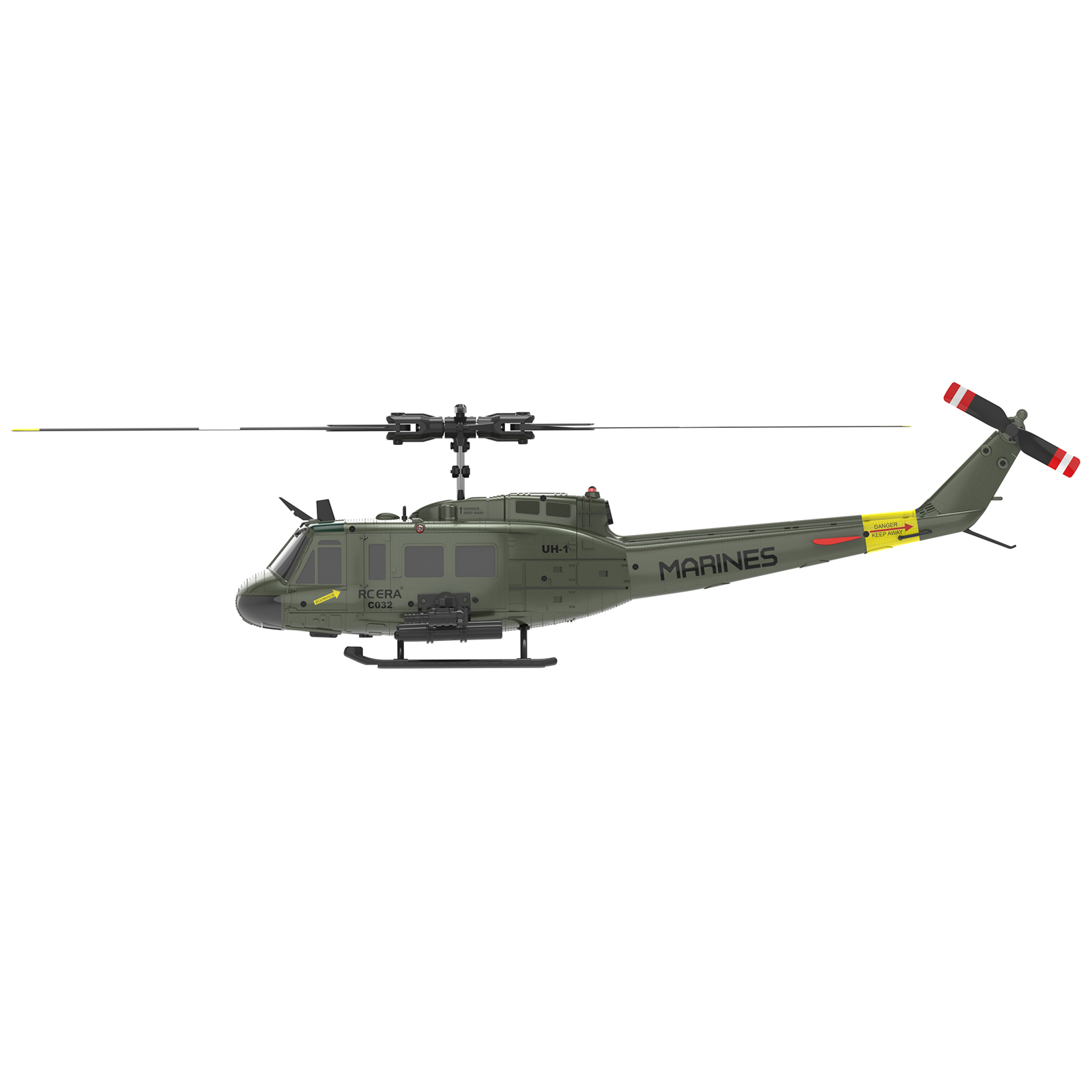 RC ERA C032 Weathered Marine UH1 Huey Gyro Stabilized Helicopter