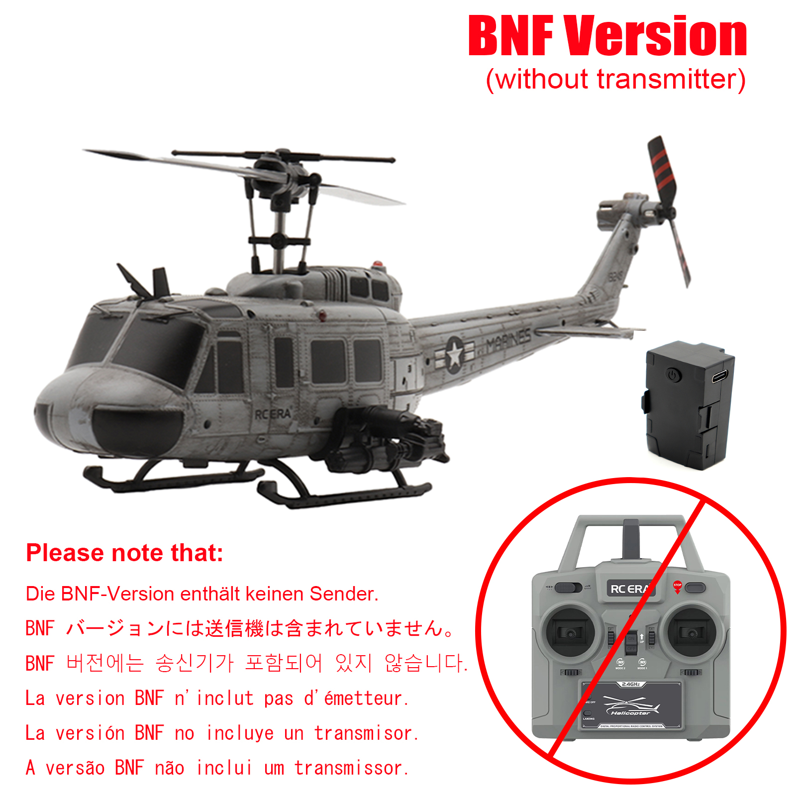 mbbTEfs C032 1/48 スケール UH-1 Huey ヘリコプターモデル RC ERA
