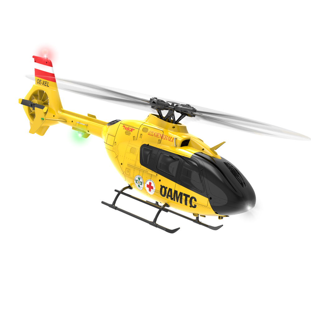 YuXiang F06 1:36 EC135 Scale Flybarless RC Helicopter -RTF (Yellow Fuselage)