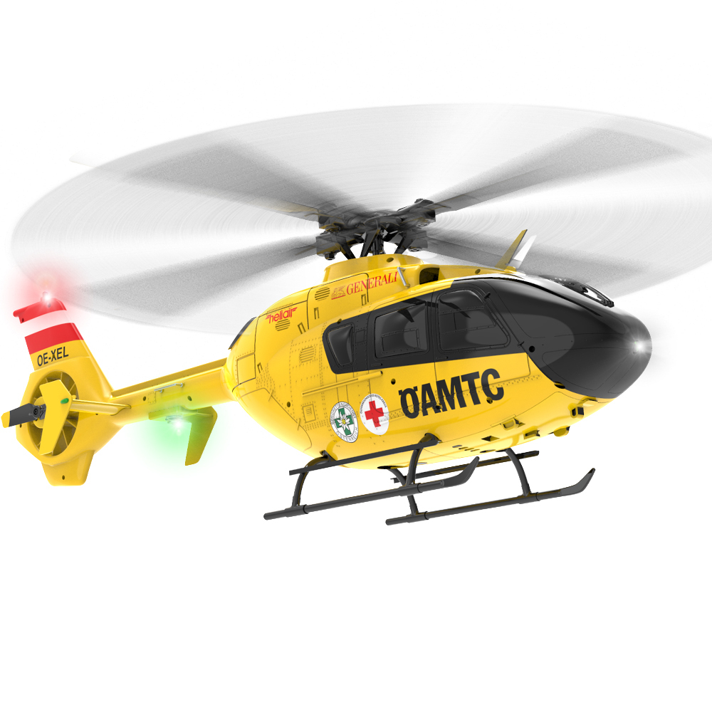 YuXiang F06 1:36 EC135 Scale Flybarless RC Helicopter -RTF (Yellow Fuselage)