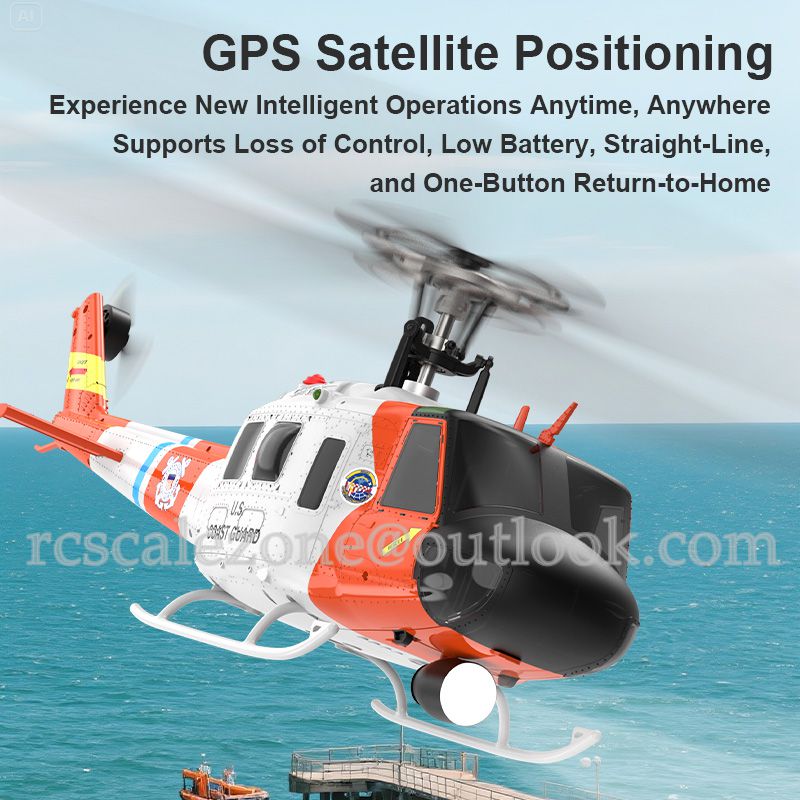 YUXIANG F07S UH-1D Huey GPS Stabilized Helicopter
