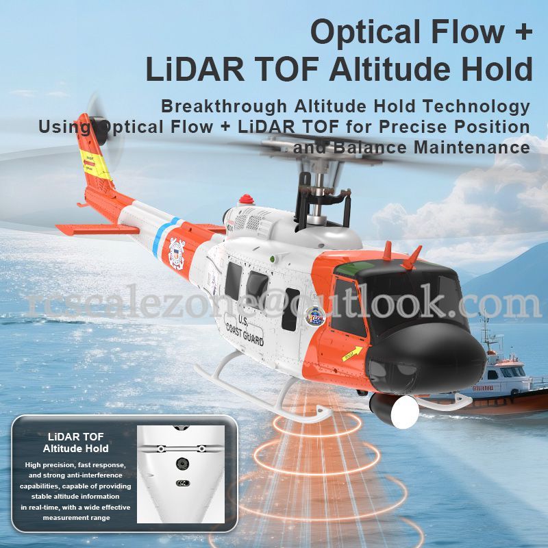 YUXIANG F07S UH-1D Huey GPS Stabilized Helicopter