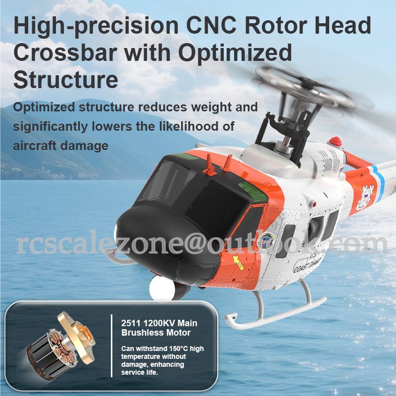 YUXIANG F07S UH-1D Huey GPS Stabilized Helicopter