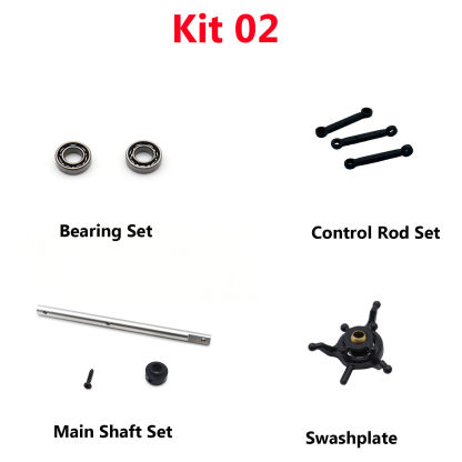 RC ERA C186 B105 Bearing Set, Control Rod Set, Main Shaft Set, Swashplate