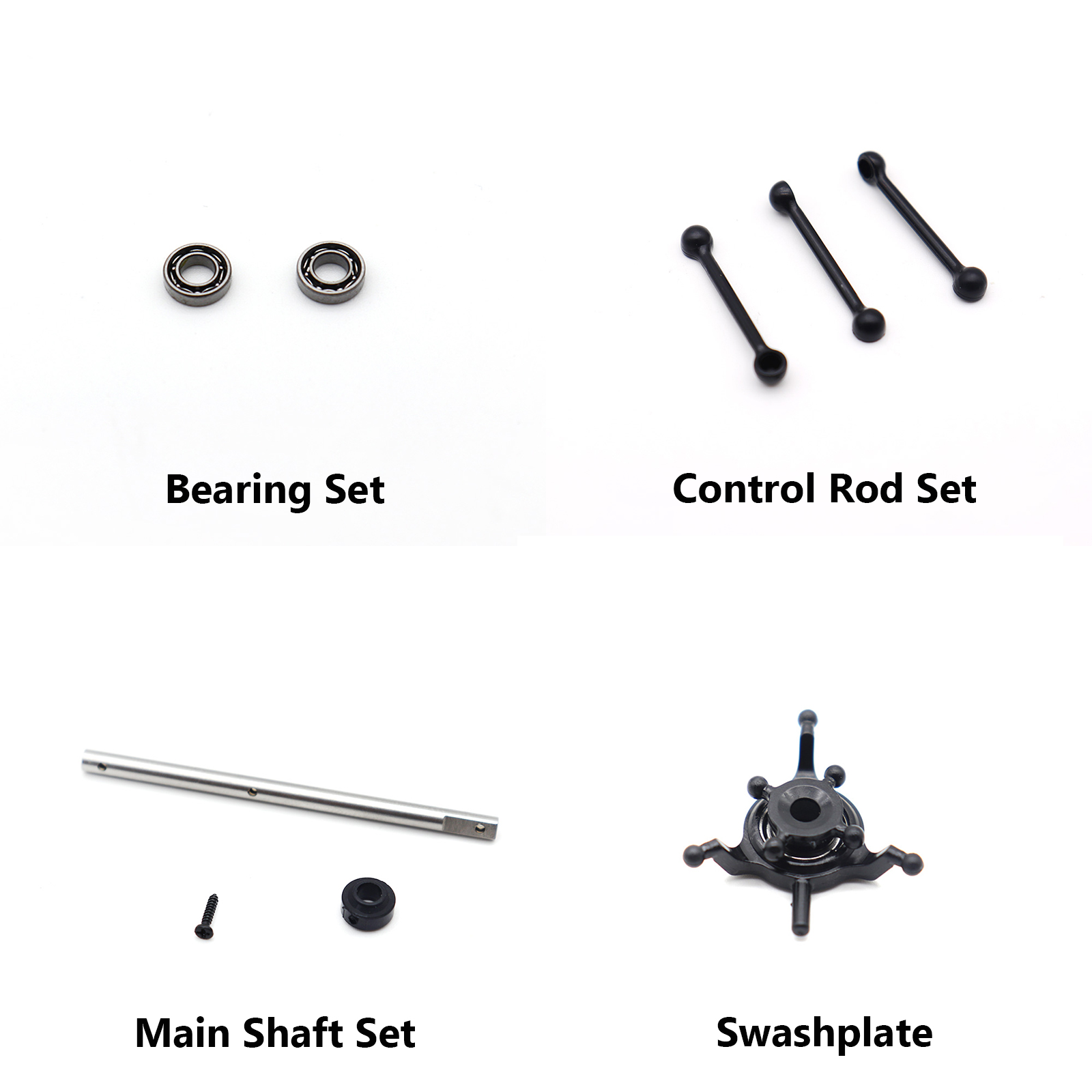RC ERA C159/C187 EC135 Bearing Set, Control Rod Set, Main Shaft Set, Swashplate