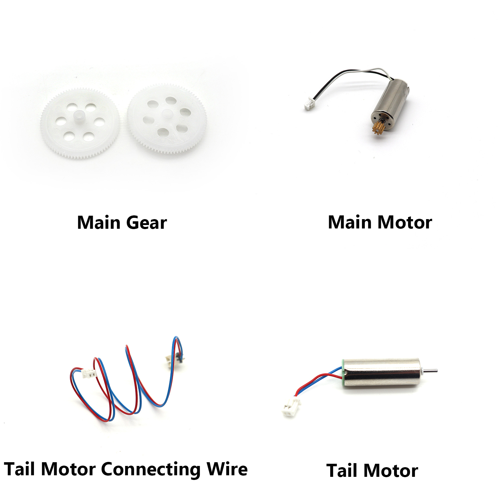 RC ERA C159/C187 EC135 Main Gear, Main Motor, Tail Motor Connecting Wire, Tail Motor