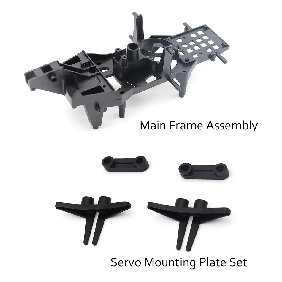 RC ERA C189 MD500 Main Frame Assembly, Servo Mounting Plate Set