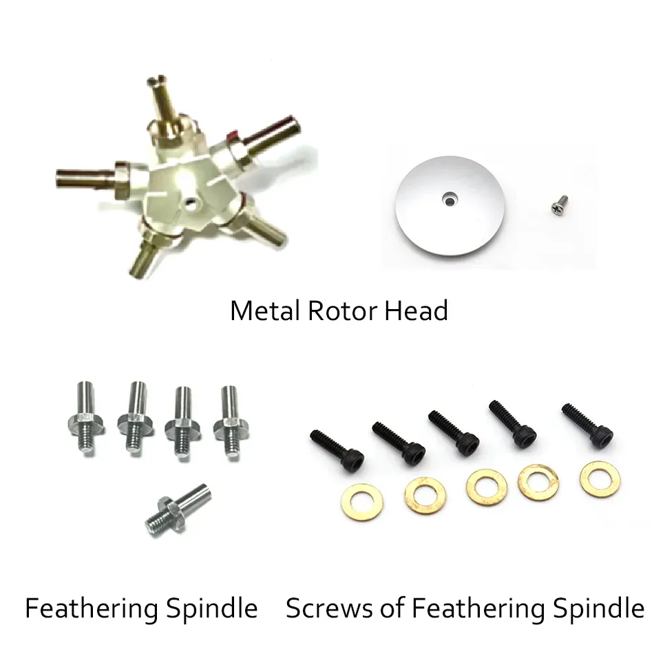 RC ERA C189 MD500 Metal Rotor Head, Feathering Spindle, Screws of Feathering Spindle