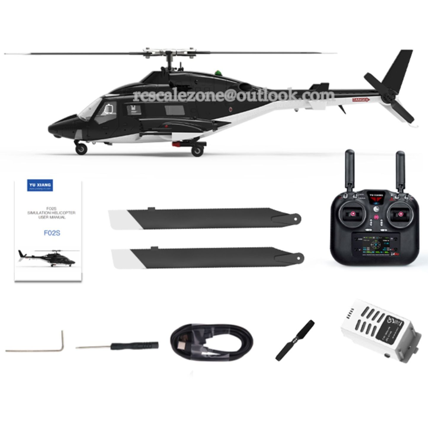 YUXIANG Airwolf F02S GPS Stabilized Helicopter - RTF