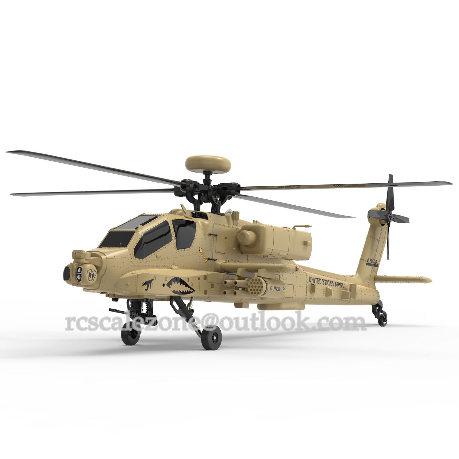 YuXiang F11H Apache AH-64 GPS Stabilized RC Helicopter