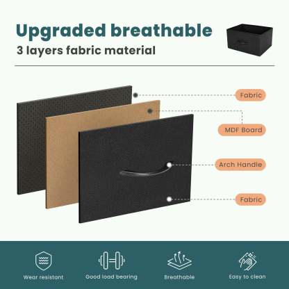 Dresser for Bedroom, Drawer Dresser Organizer Storage Drawers Fabric Storage Tower