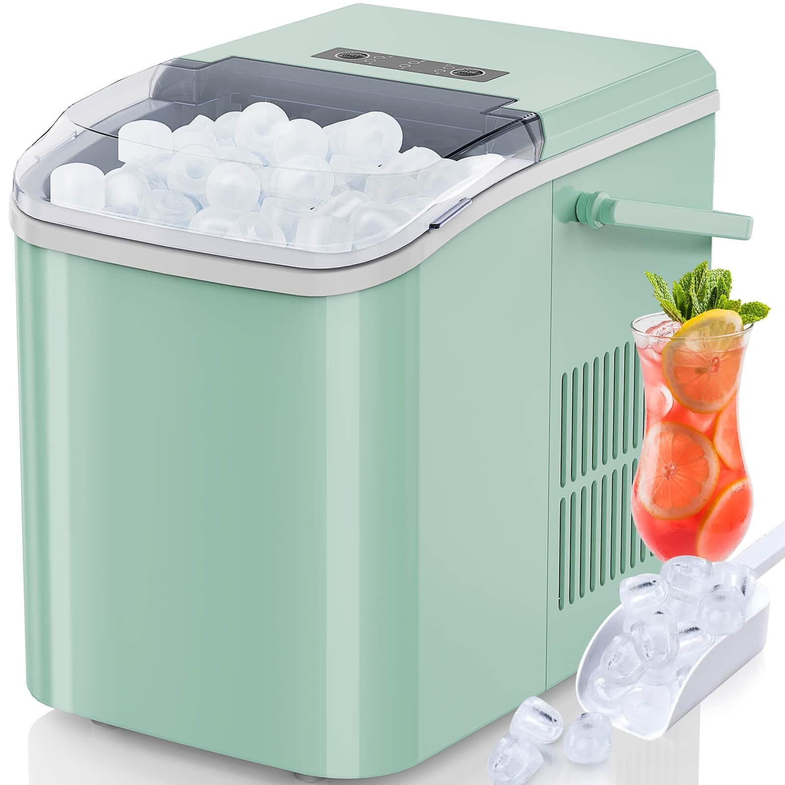 Countertop Ice Maker Machine, Portable Self-Cleaning Ice Machine with Ice Scoop
