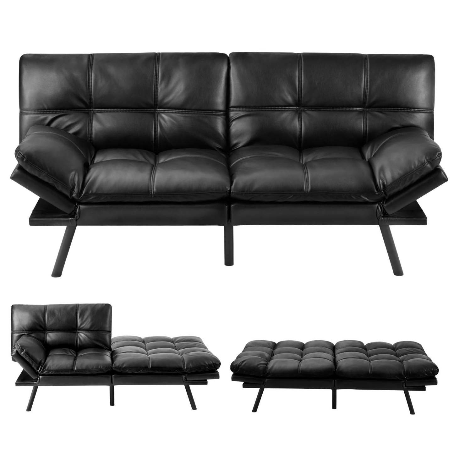 Sleeper Convertible Sofa Bed,Memory Foam Couch,Convertible Loveseat for Living Room