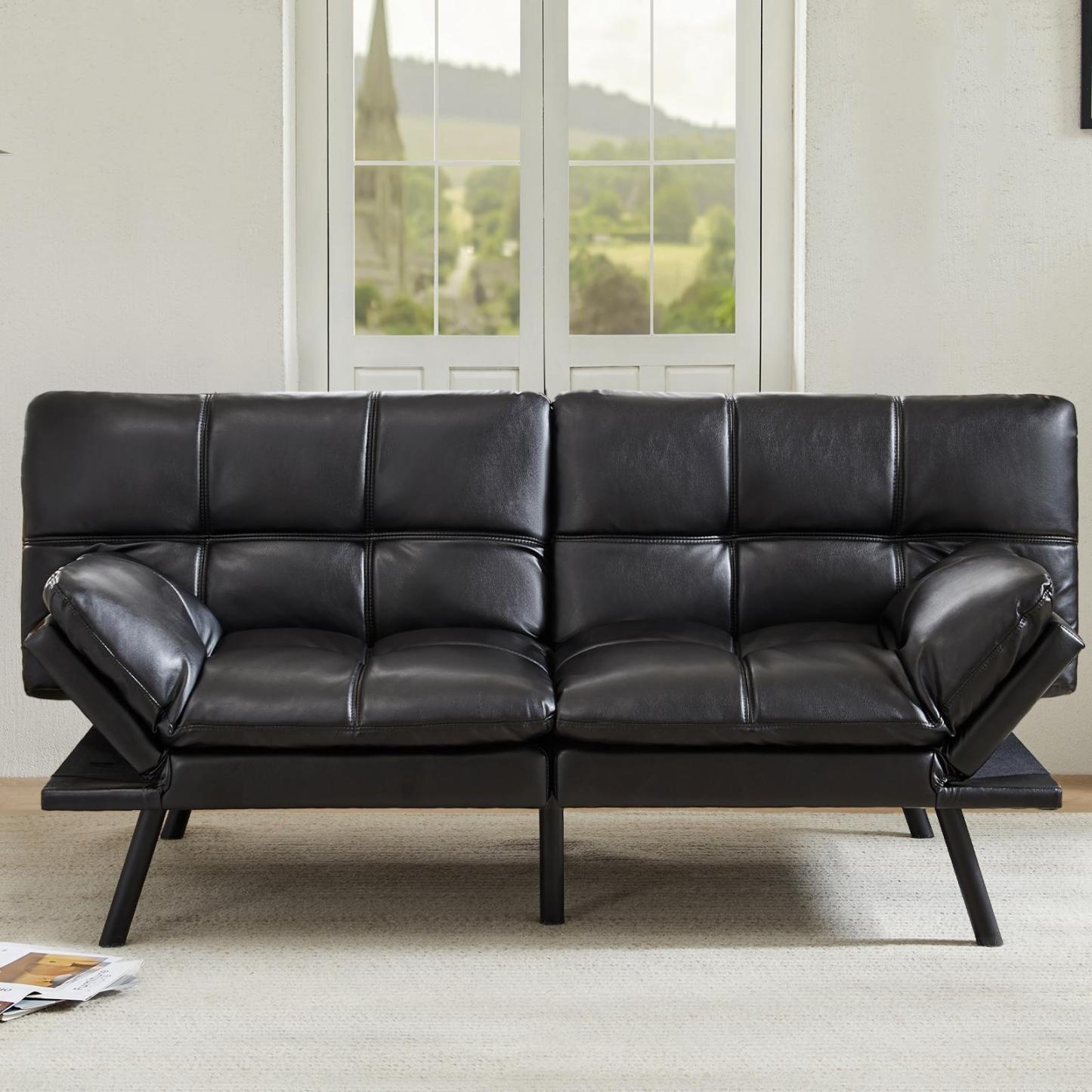 Sleeper Convertible Sofa Bed,Memory Foam Couch,Convertible Loveseat for Living Room