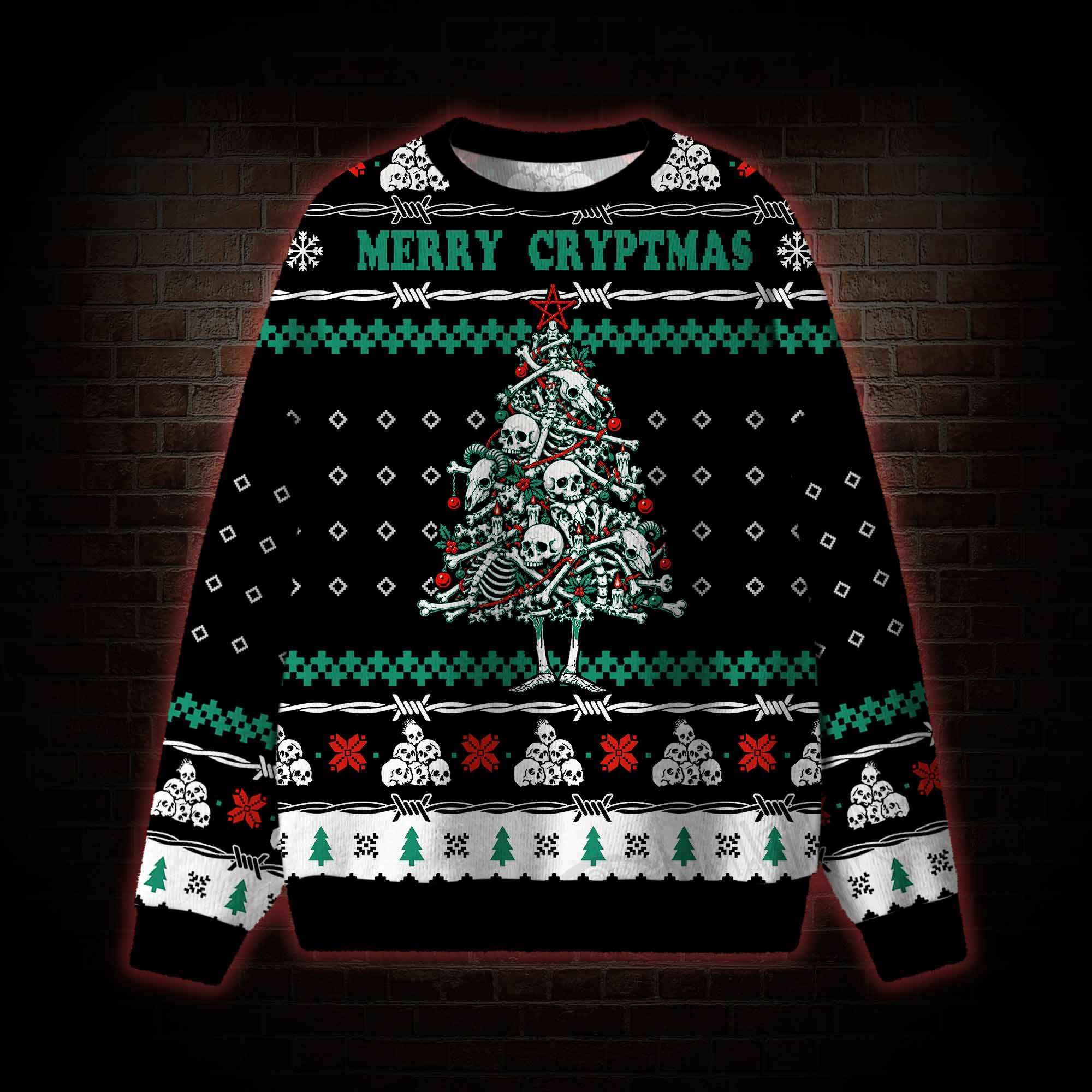 Merry Cryptmas Ugly Sweatshirts