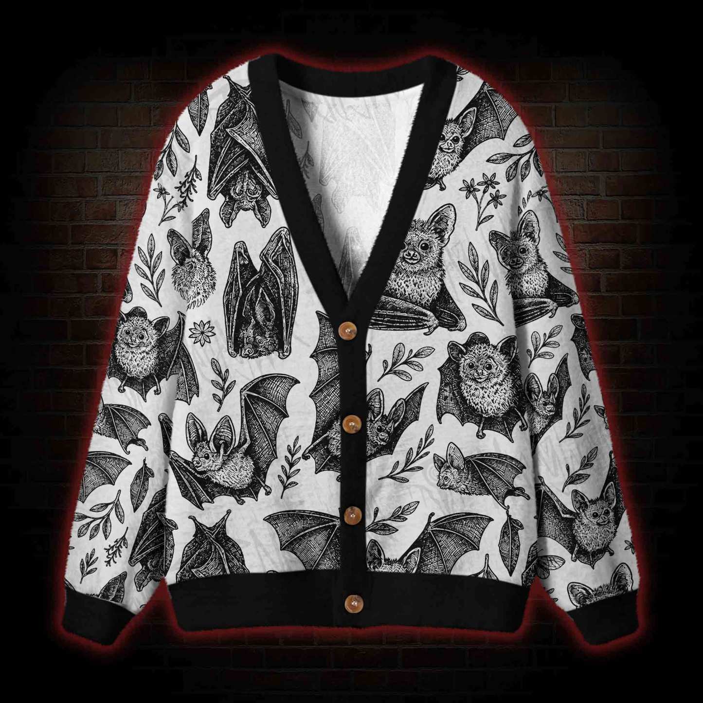 Echoing Bat Cardigan Sweater