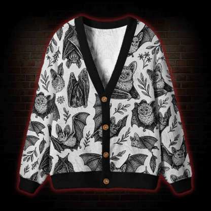 Echoing Bat Cardigan Sweater