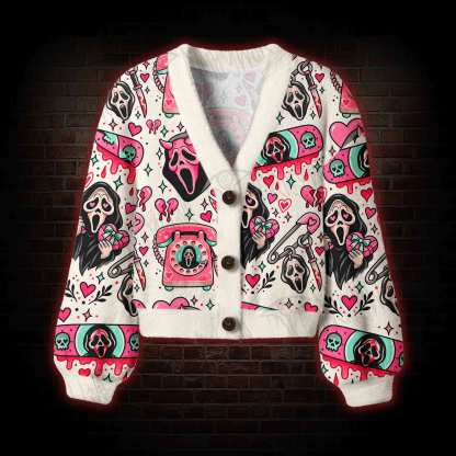 What's Your Favorite Scary Movie Women's Cardigan Sweater