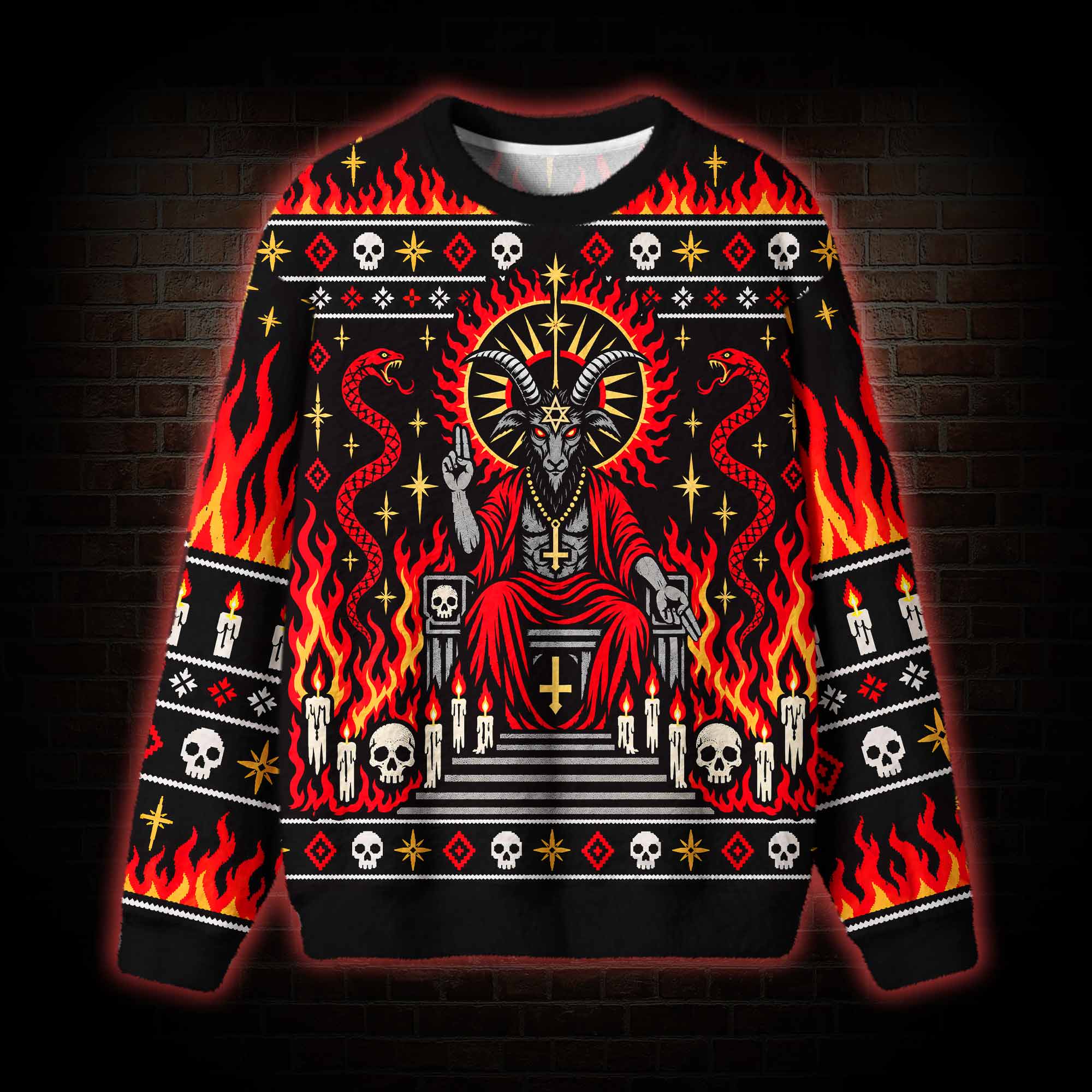 Satanic Coronation Ugly Sweatshirts