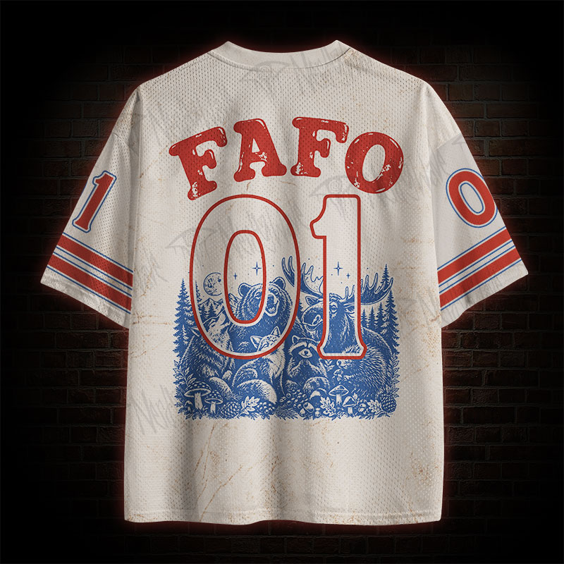 All Animals are Pettable Some Only Once Mesh Jersey