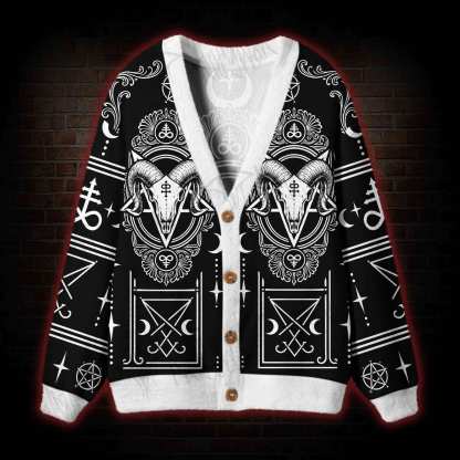 Baphomet Cardigan Sweater
