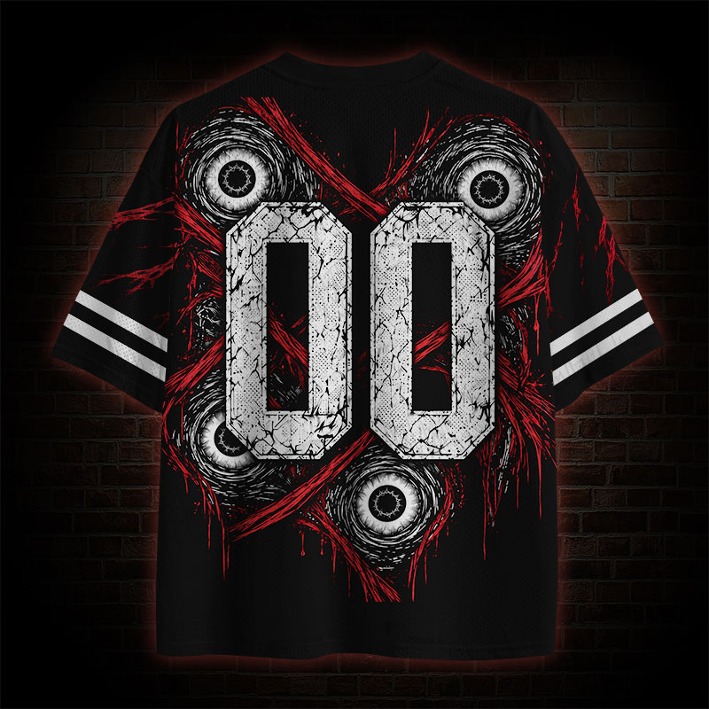 Creepy Stitched Girl Mesh Jersey