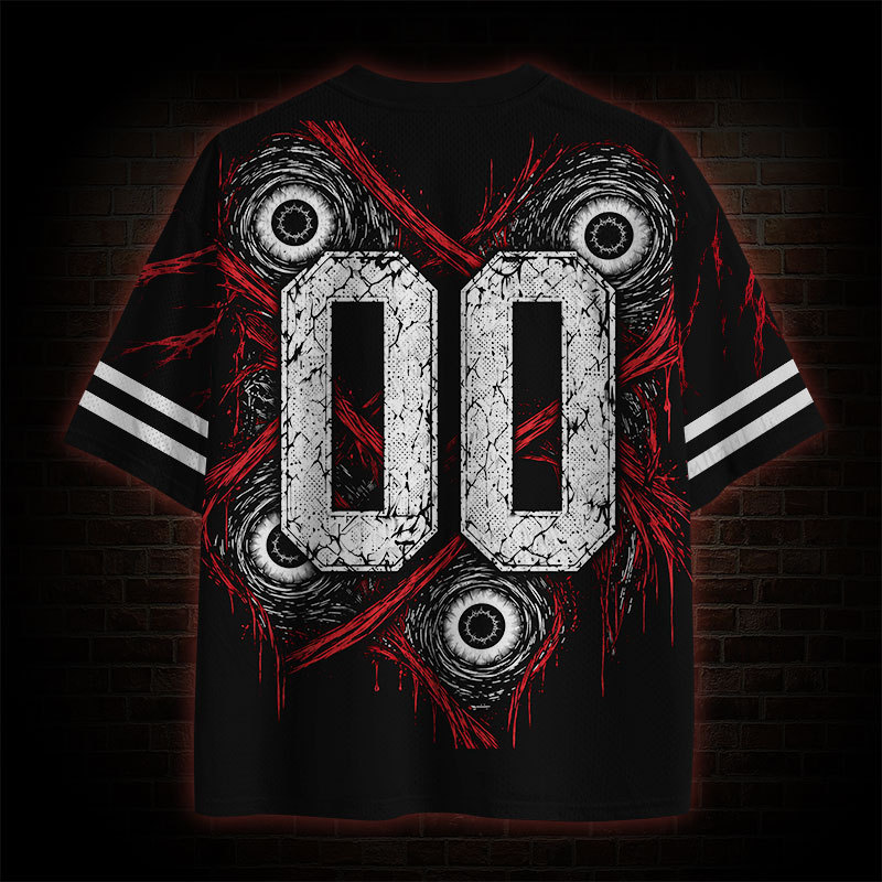 Creepy Stitched Girl Mesh Jersey