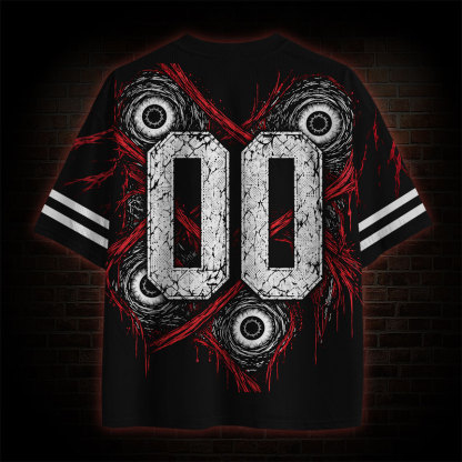 Creepy Stitched Girl Mesh Jersey