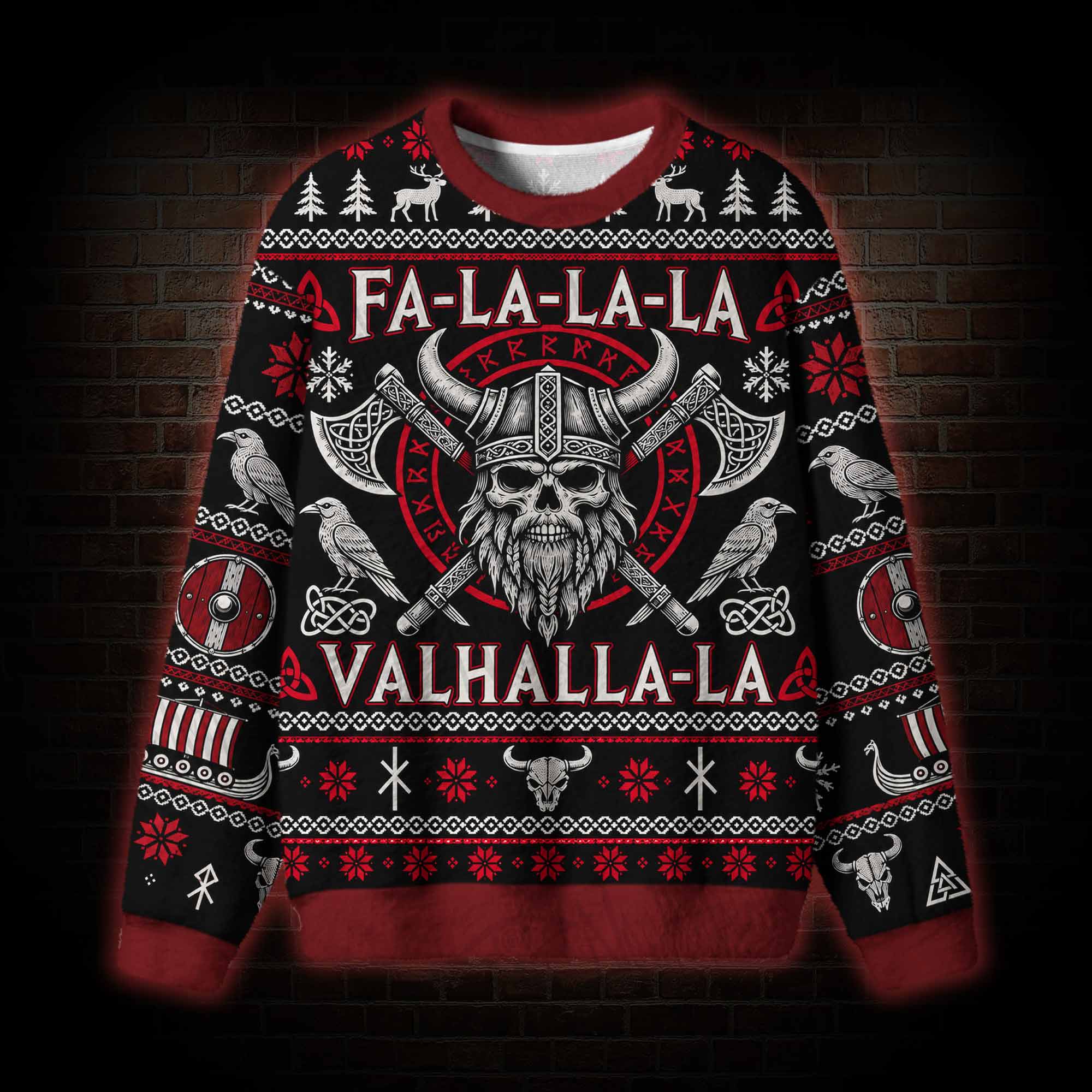Viking Skull Ugly Sweatshirts