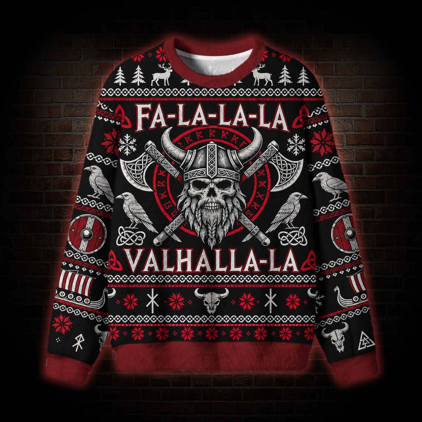 Viking Skull Ugly Sweatshirts