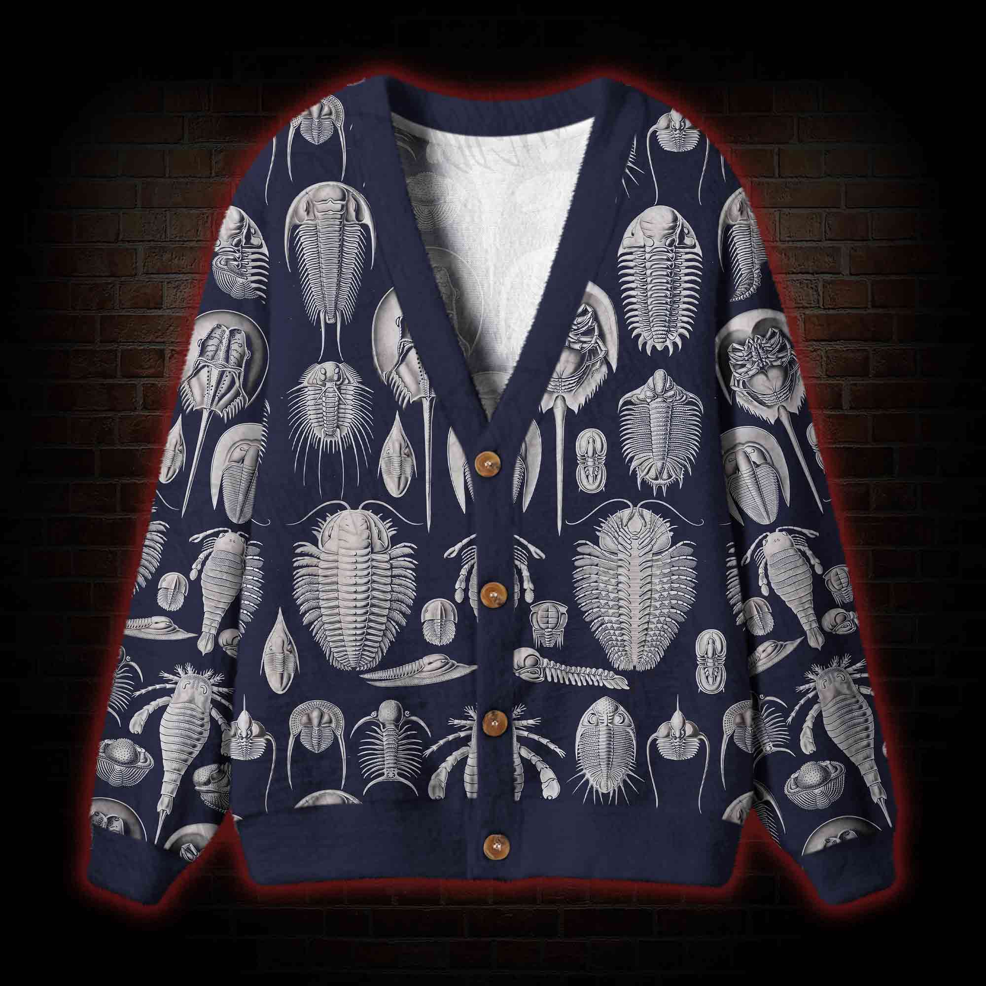 Living Fossils Cardigan Sweater