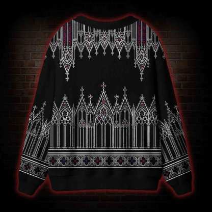 Gothic Revival Church Cardigan Sweater