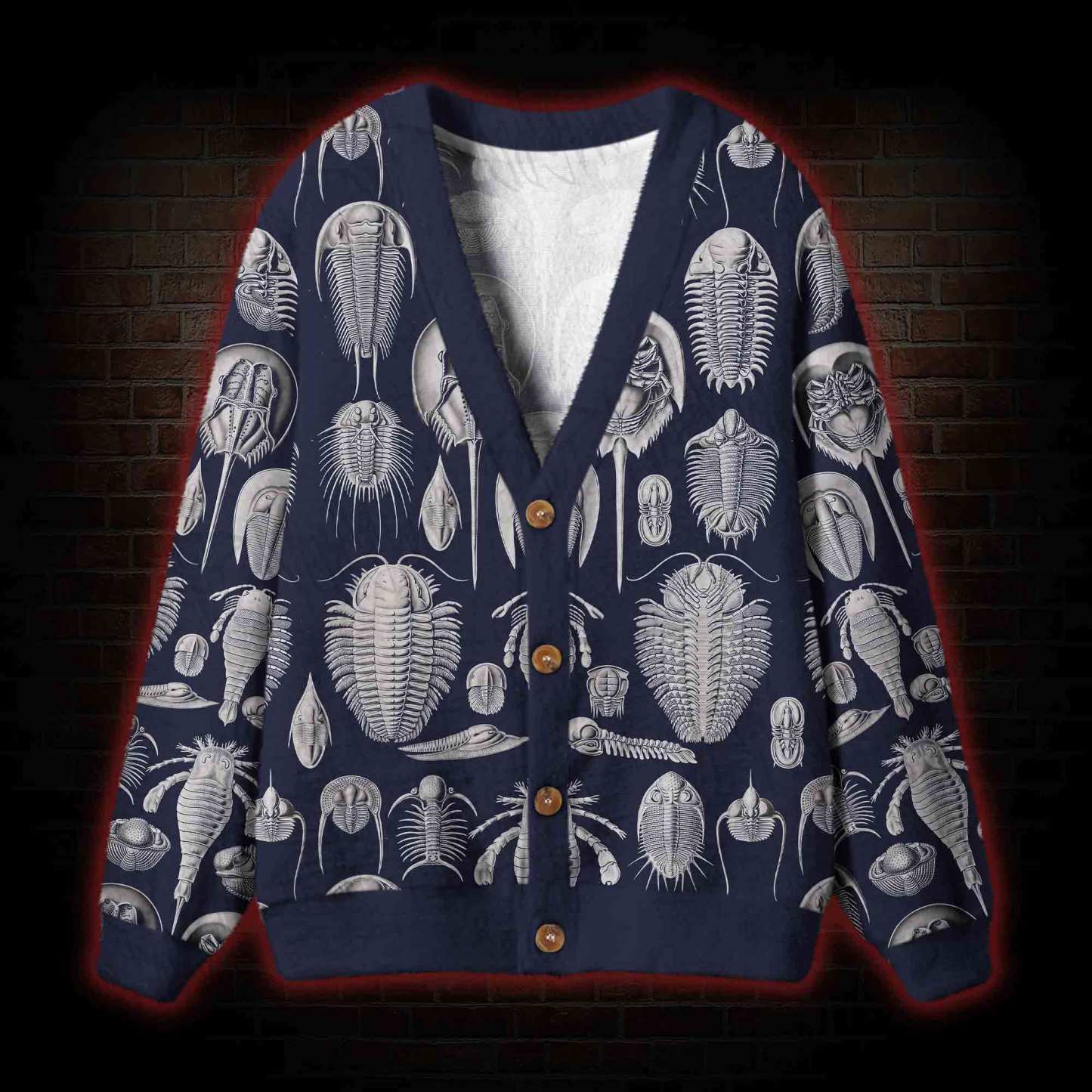 Living Fossils Cardigan Sweater