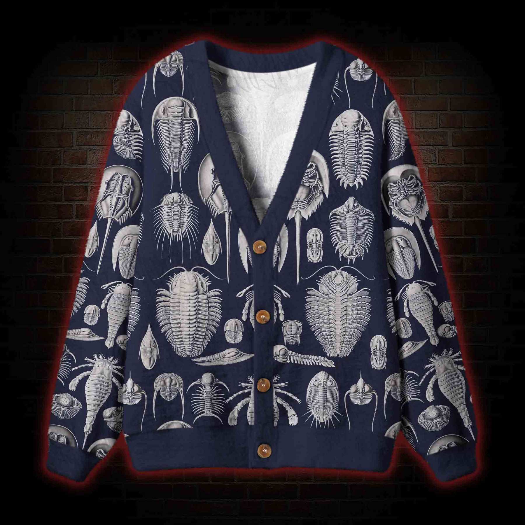 Living Fossils Cardigan Sweater