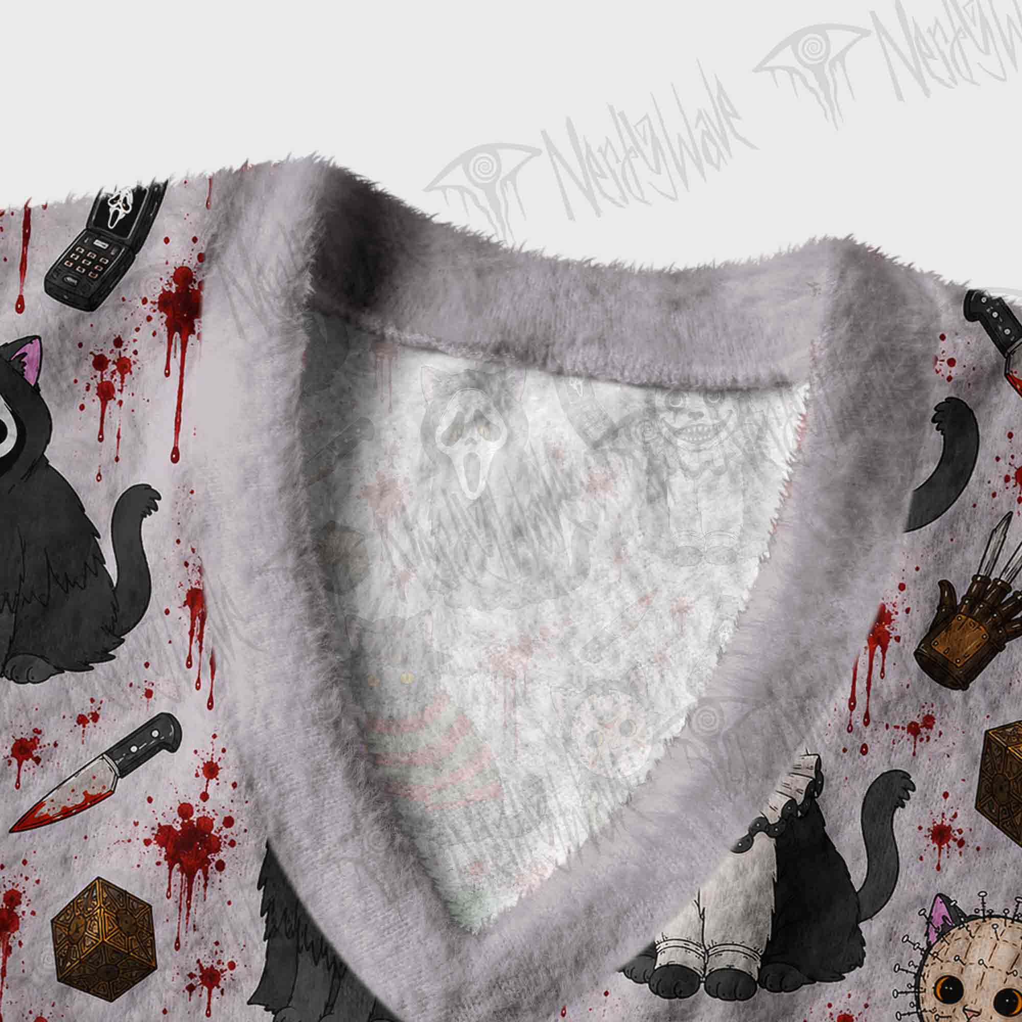 Cat Slayers Ugly Sweater Vest