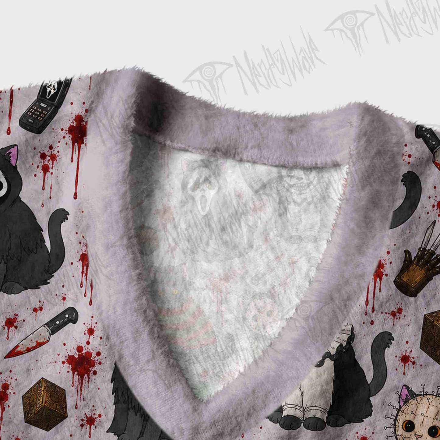 Cat Slayers Ugly Sweater Vest